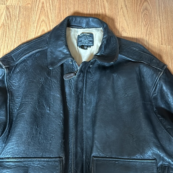 Avirex A2 vintage leather bomber jacket Mens XL . “Cleaner cleaned”.. - Picture 5 of 16